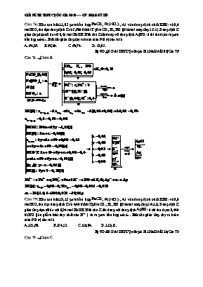 Lời giải đề thi THPT Quốc gia môn Hóa học năm 2019 - Phạm Sĩ Lựu